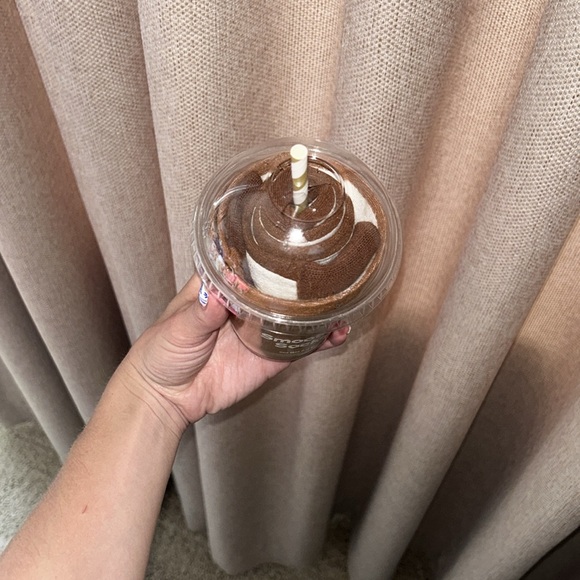 Eat my socks - smoothie socks - brown and white stripe long retro socks NWT - Picture 6 of 7